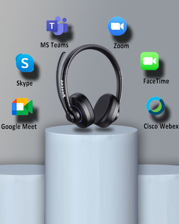 wireless headset with microphone