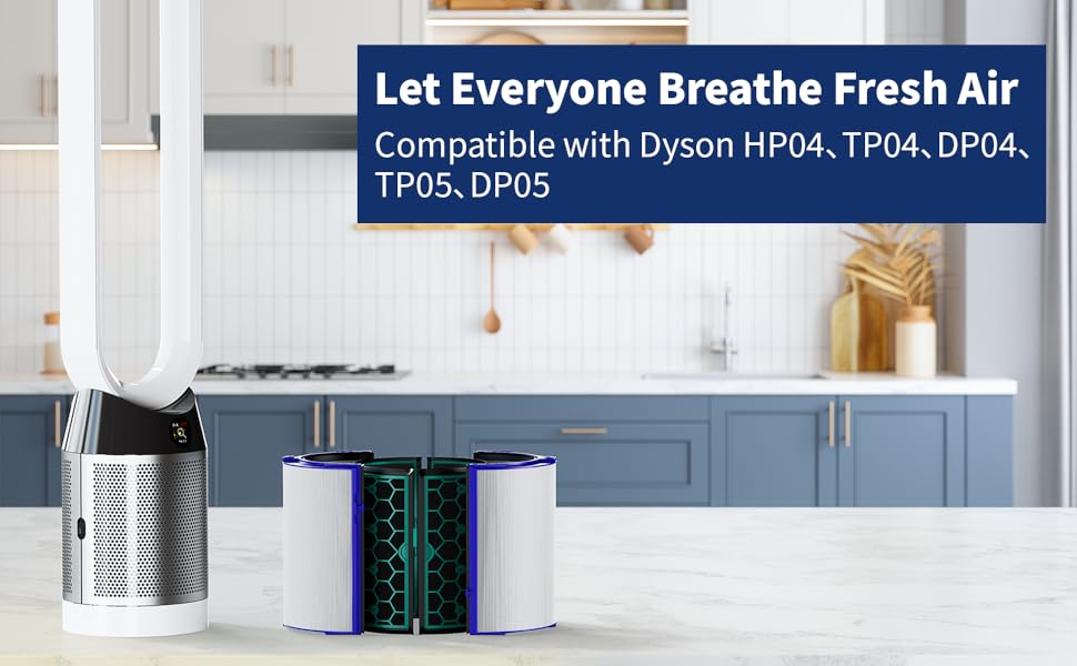 Air Purifier Filter Replacements for Dyson HP04 TP04 DP04