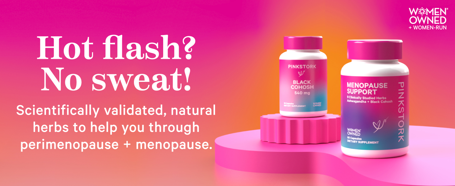 Pink Stork Menopause Supplements for Women 9 Clinically