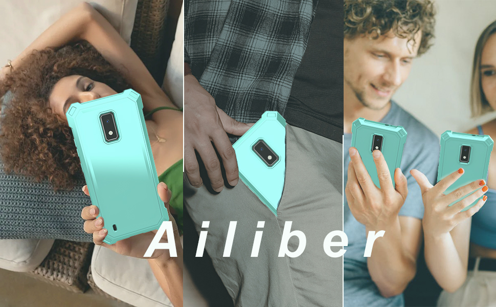 Ailiber for BLU View 4 Dual Layer Phone Case with Screen Protector