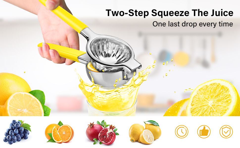 Vakoo Lemon Squeezer Stainless Steel Manual Lemon Juicer