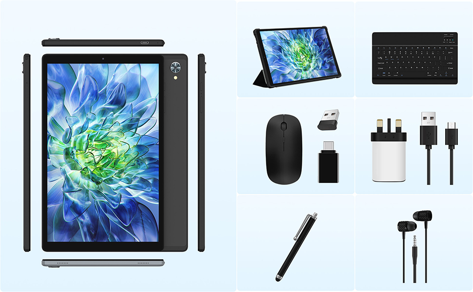 AXETOP Tablet Android 13,10 Inch Tablet 1920 * 1200 INCELL FHD,19GB ...