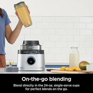 BLEND DIRECTLY IN THE 24 OZ SINGLE SERVE CUPS