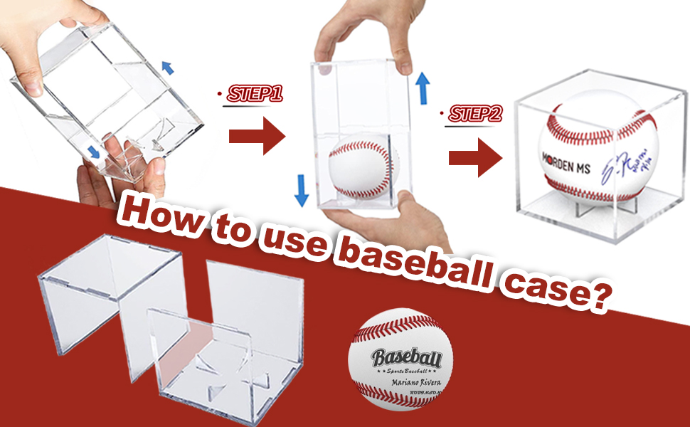 Baseball Display Case Acrylic Cube
