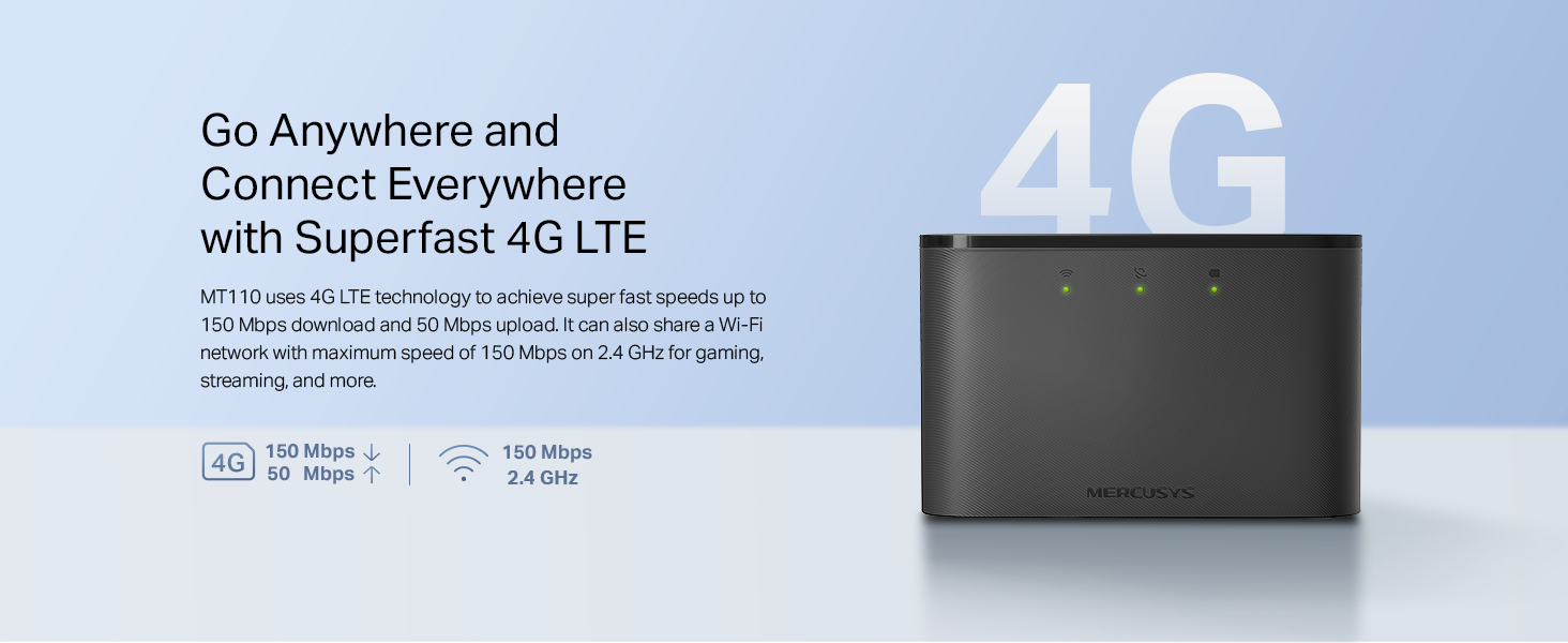 Mercusys 4G LTE Mobile Wi-Fi - MT110 95b482a5 35a3 452c 906e 72884e74cb9e. CR0,0,1464,600 PT0 SX1464 V1 - Mercusys 4G LTE Mobile Wi-Fi - MT110
