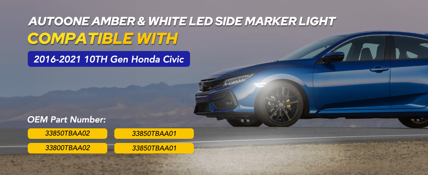 10th gen honda civic side marker lights