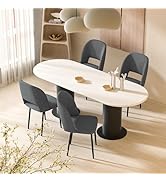 Hawthyhome Dining Room Chairs Set of 4 Kitchen Chairs Upholstered Chair Living Room Chair Seat Made of Corduroy