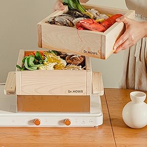 Amazon|Dr.HOWS ドクターハウス ヒノキ蒸し器2段フルセット セイロ Amazon|Dr.HOWS ドクターハウス ヒノキ蒸し器2段フルセット セイロ