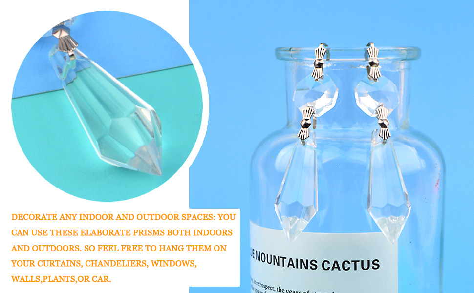 Clear Chandelier Icicle Bead