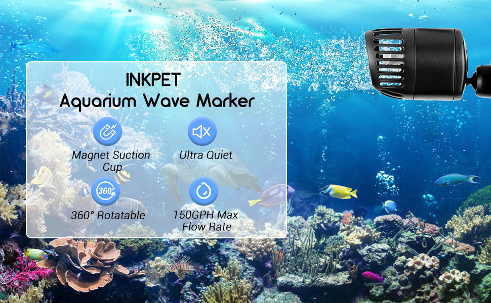 INKPET 150GPH Wave Maker for 1020 Gal Aquarium with