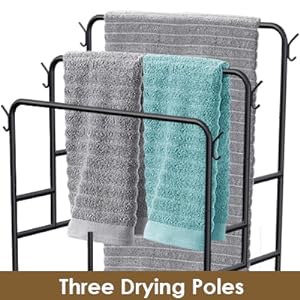 freestanding towel rack