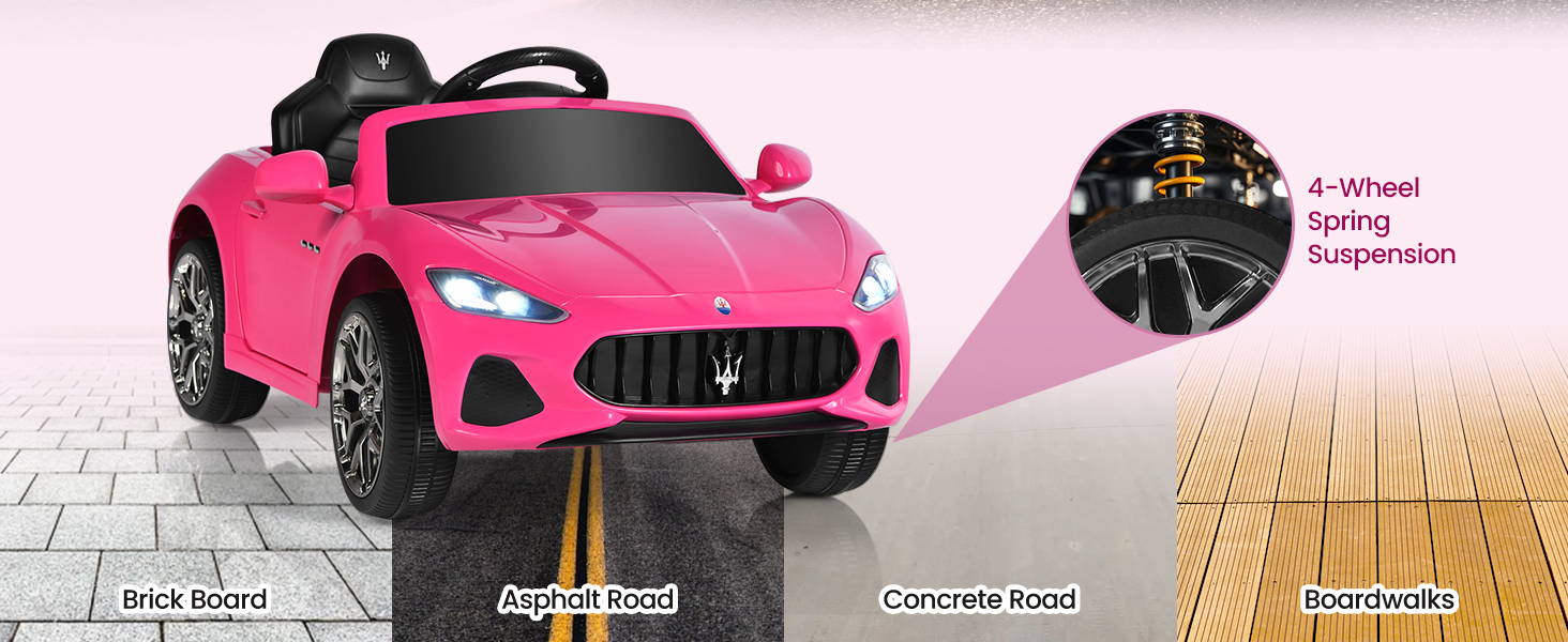4 wear-resistant wheels are equipped with suspension system