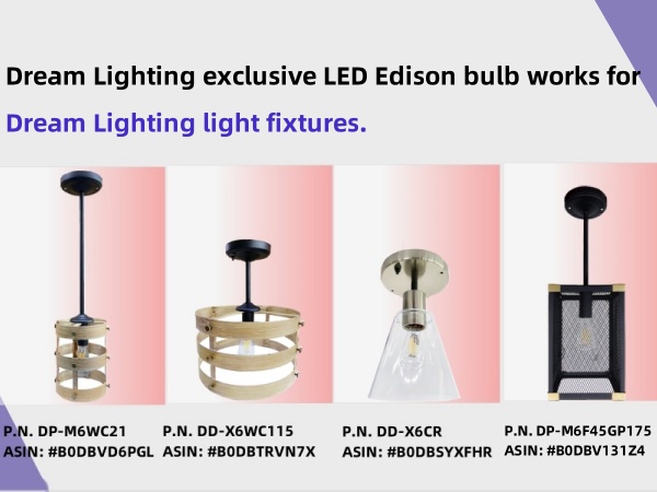 Amazon.com: Dream lighting LED Edison Bulb 3W, 150 Lumens