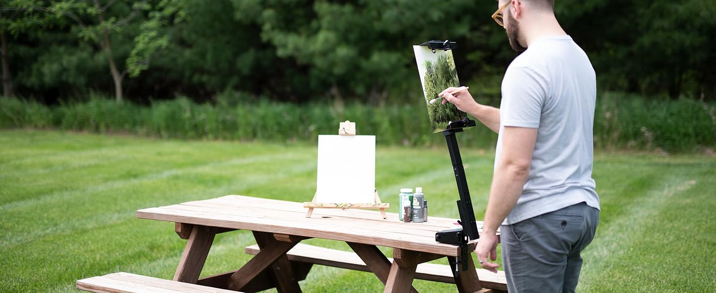 VIVO Clampon Art Easel Desk Mount, Holds 3 to 30 inch