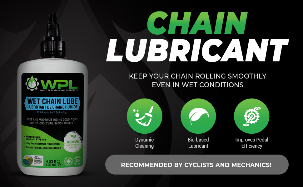 WPL Wet Chain Lube 120ml Premium Bike Chain Lube for Mountain Bikes