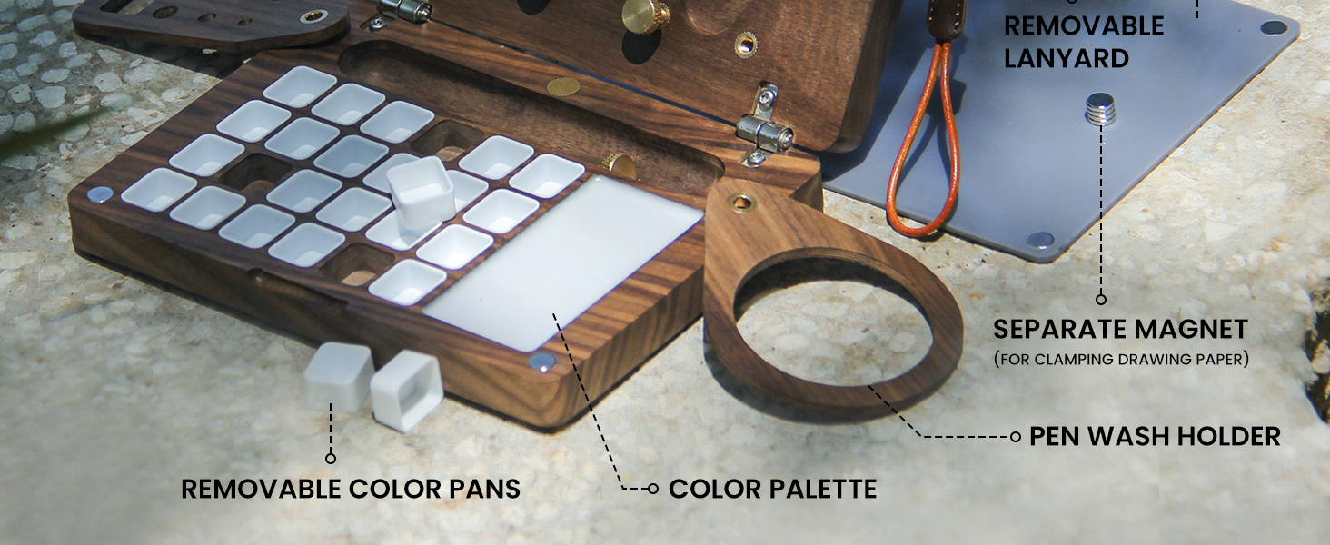 Wooden Paint Palette
