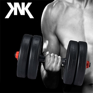 KNK Dumbbell Rods with Connectors Barbell Rods Wei... 7 Connectors Barbell Rods