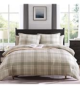 MaiRêve Plaid Twin XL Comforter Set, Khaki Green Grid Bedding Set for Boys & Girls, Classic Check...