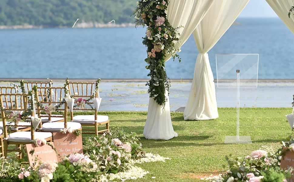 Used at a romantic wedding