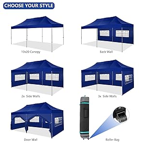 pop up canopy tent with sidewalls