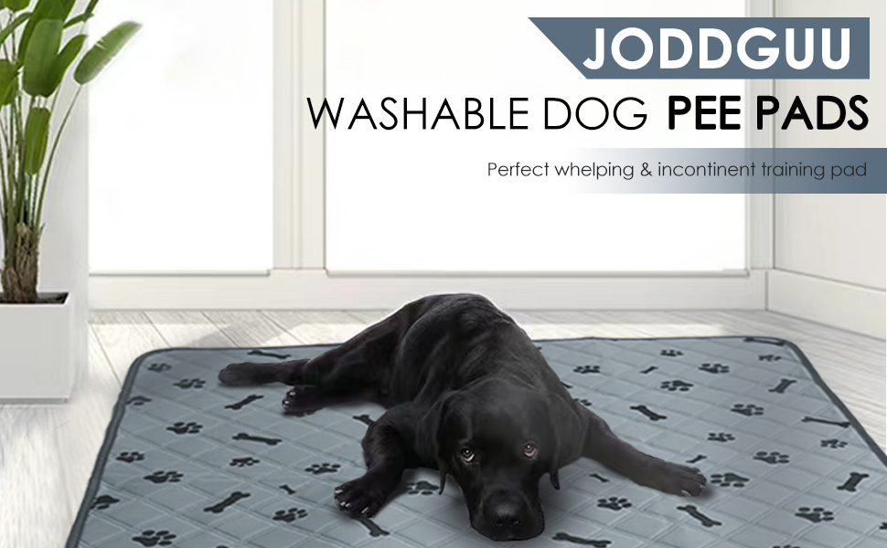 Washable Pee Pads for Dogs, 4 Pack Reusable Puppy Pads Pet