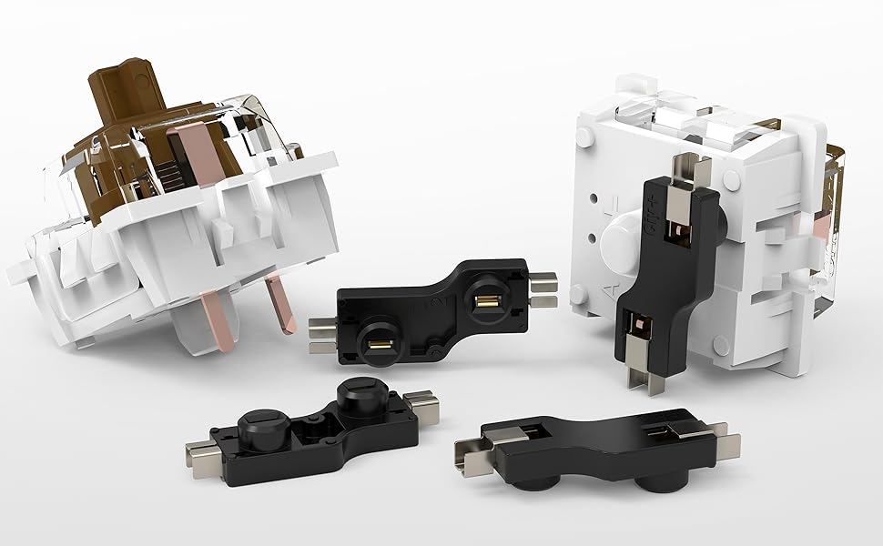 Hot-Swap-Steckdose und brauner Schalter