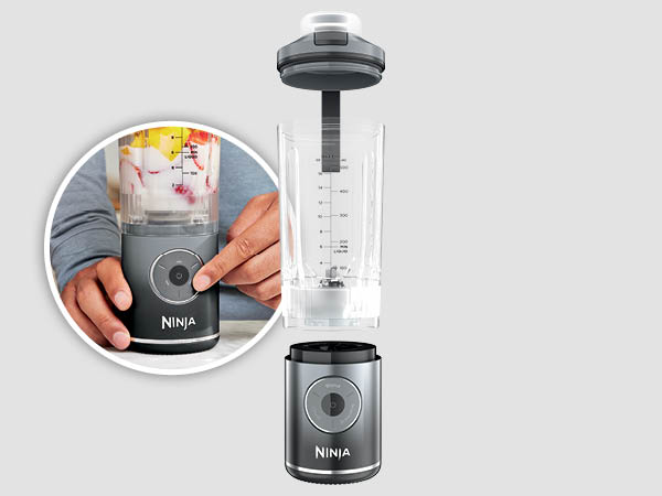 Ninja Blast シルバー＆グレー Amazon.com: Ninja Blast Max, Portable Blender + Twist & Go