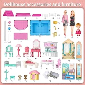 183 Piece Doll House EE