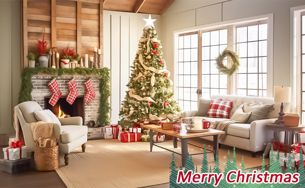 christmas norfolk pine branches