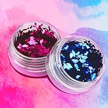 12 Colors Prismatic nail powder