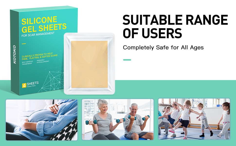 silicone scar removal sheets