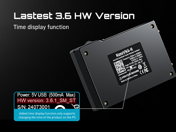 Hanna ページ SEESII NanoVNA-H Antenna & Vector Network Analyzer 10KHz-1.5