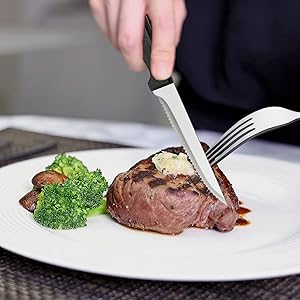 30 Piece Cutlery Sets with 6 Piece Steak Knives