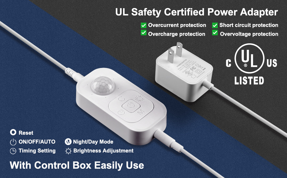 Motion Sensor Led Light Strip Under Lighting with Power