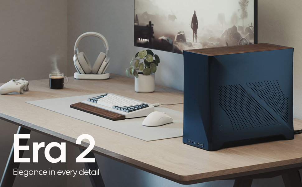 Fractal Design Era 2 ITX PC Case in Midnight Blue – Sleek
