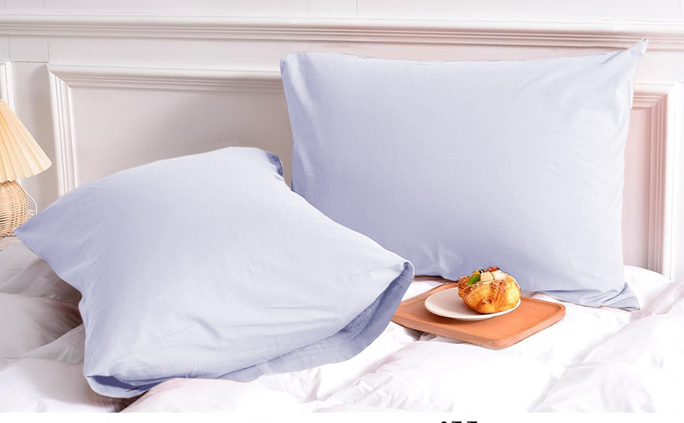 My home store White Pillow Cases 4 Pack - T200 100% Egyptian Cotton Envelop Closure Pillowcases - Hotel Quality Wrinkle Free Soft & Breathable Pillows Cover 12 Cotton Pillowcases