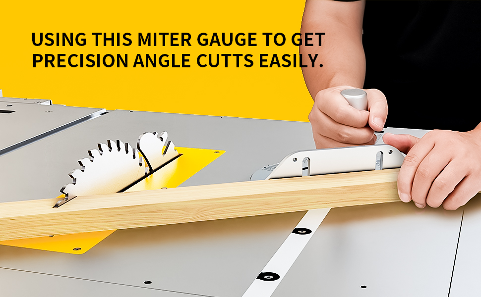 Precision Miter Gauge, ANYLION Table Saw Miter Gauge With Laser Marking