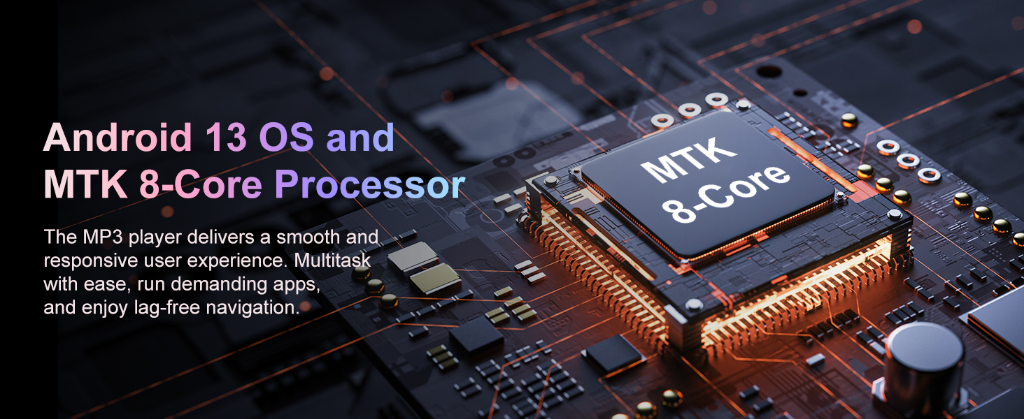 Fanvace 80GB MP3 Player with Bluetooth and Camera, Android