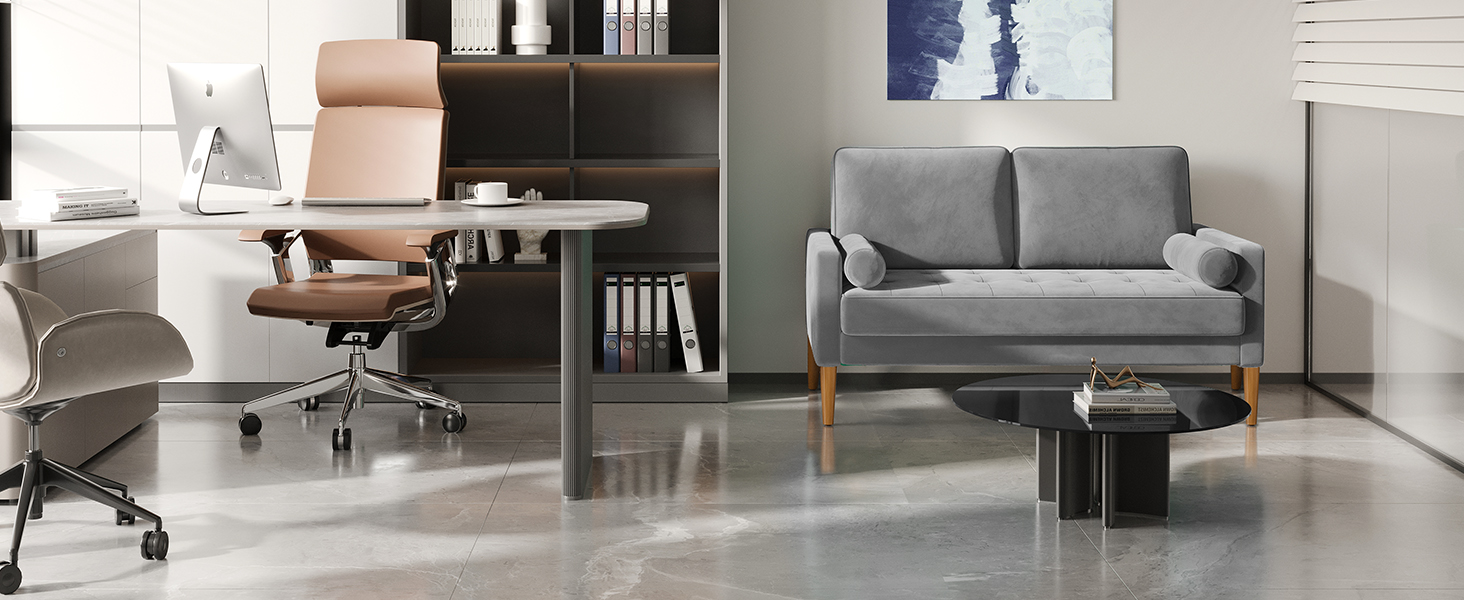 grey loveseat office sofa grey love seat office couch