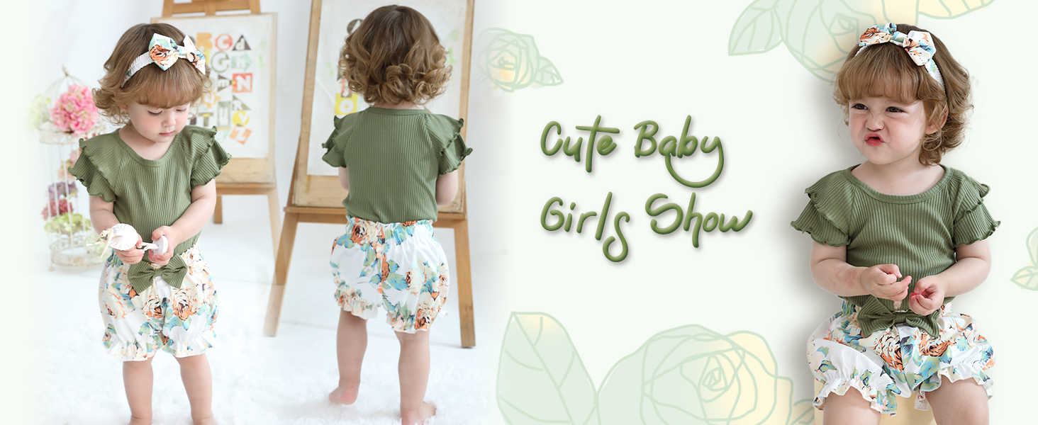 baby girl shorts set