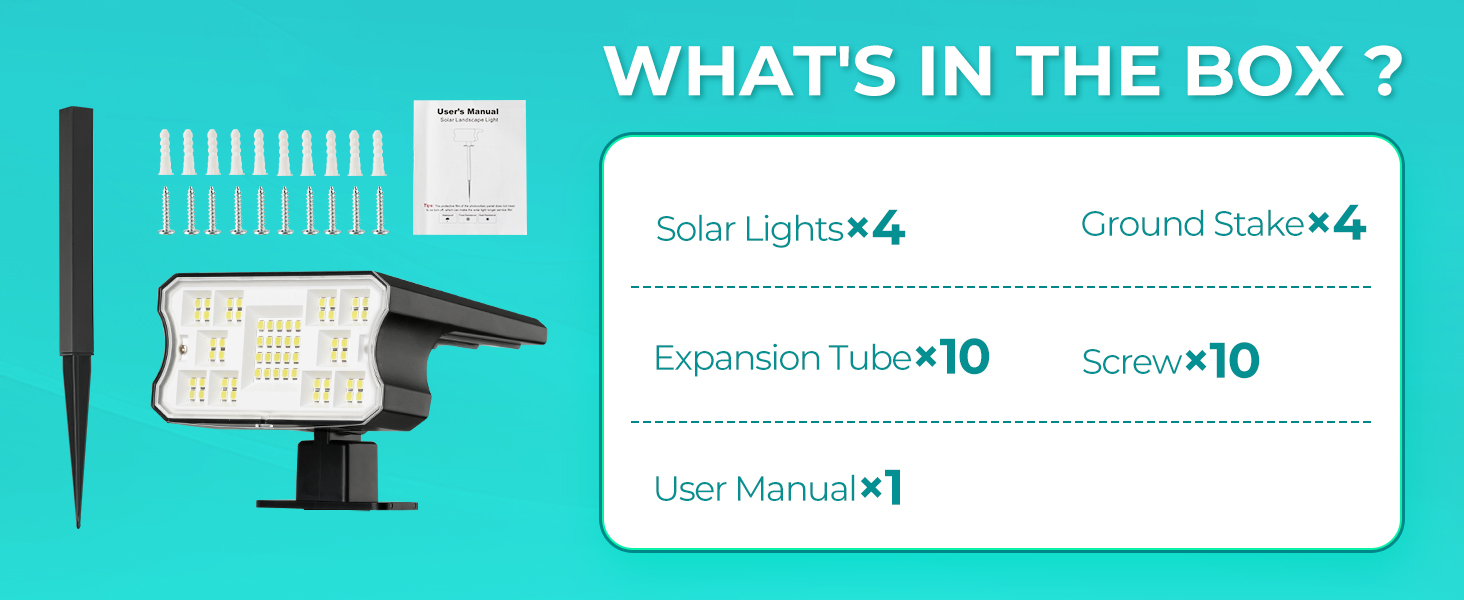 solar spotlights outdoor waterproof