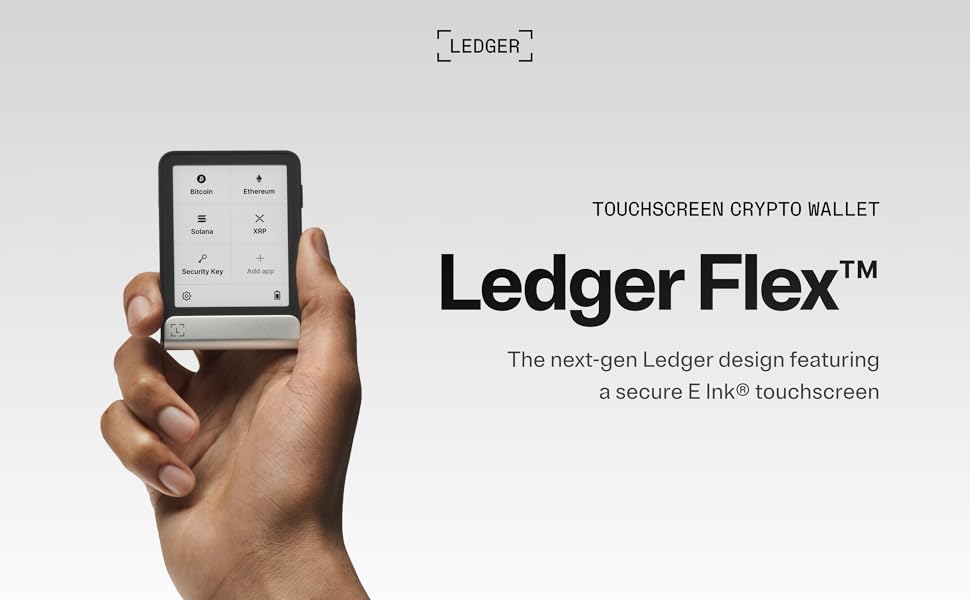 Ledger Flex with Included Magnet Folio (Bundle) - Experience a Secure E ...