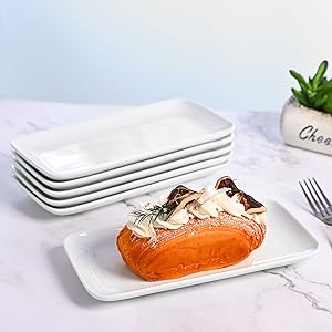 Porcelain Rectangle Plates Set