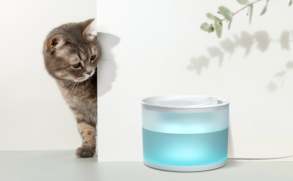 Cat Water Fountain Pump, Meowant Wireless Cat Water