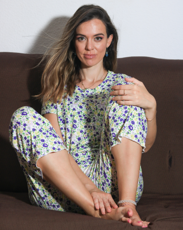 print floral pj sets
