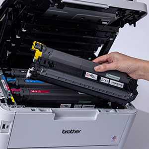 Brother MFC-L3760CDW toner cartridge replacement