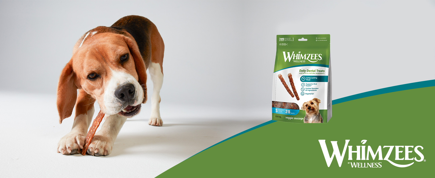 WHIMZEES Veggie-Wurst Zahnpflegesnacks für Hunde