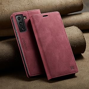 red mobile phone case leather wallet case