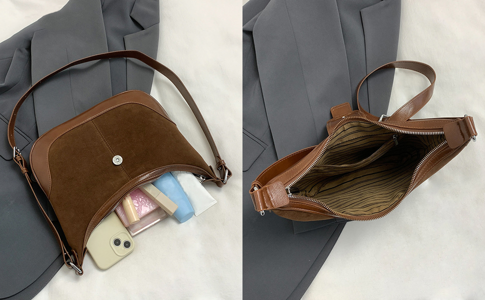 Suede Shoulder Bag