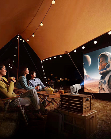 屋外プロジェクター